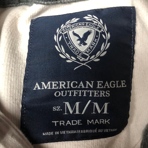 American Eagle 1/4 Button Up Sweater White - Picture 5 of 5
